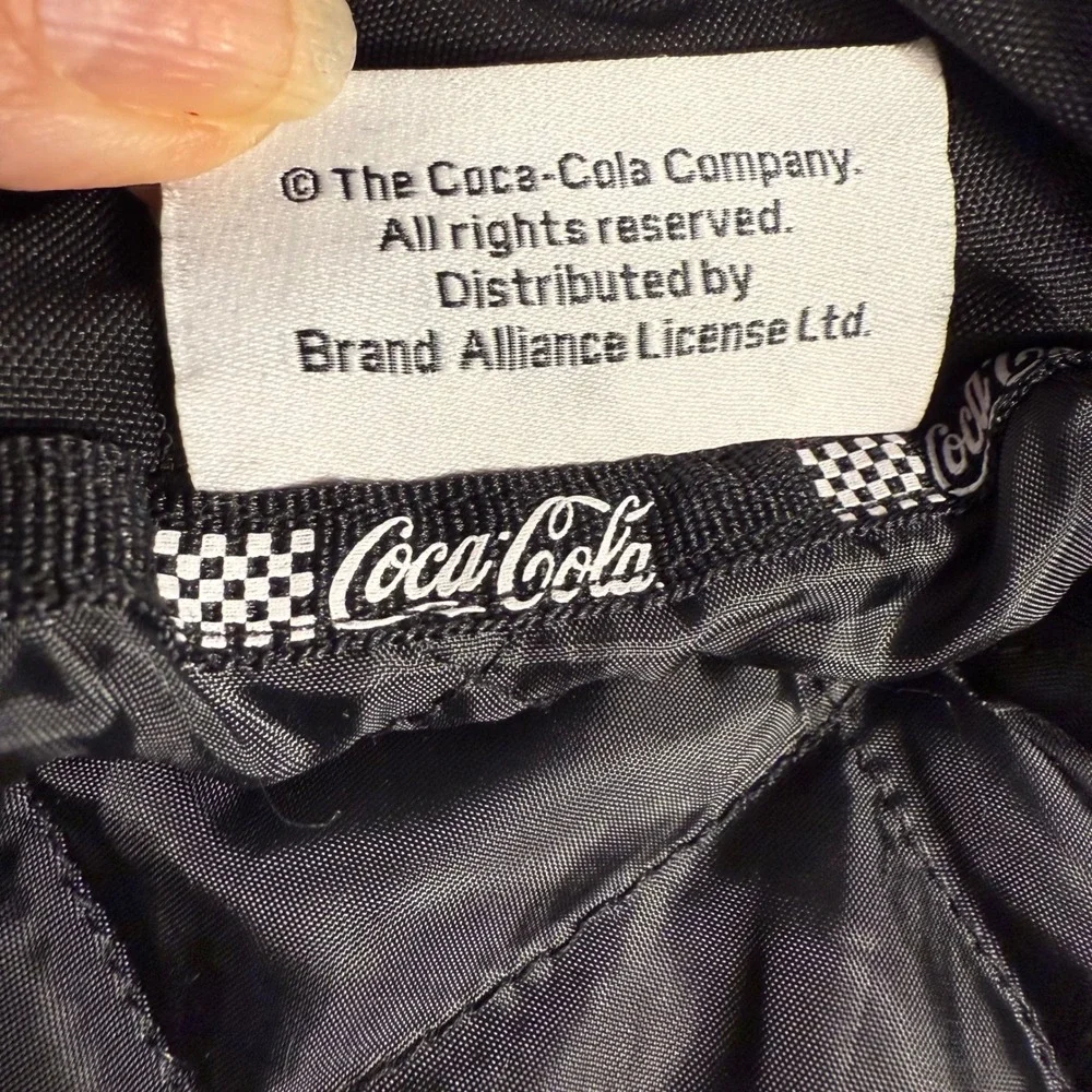 Coca-Cola XS Racing Jacket Y2K Motorsports NASCAR Checkered Logo‎ Racingcore